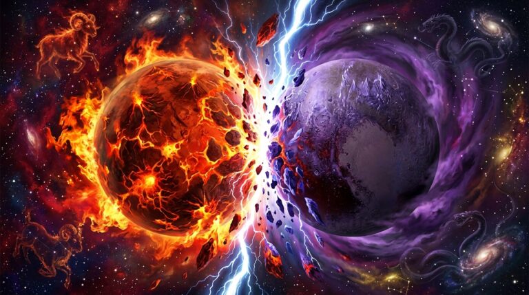 Clash of Titans: The Intense Power Struggle of Mars Opposite Pluto